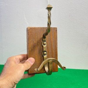 Solid Brass Wall Hooks. Vintage Style Bathroom Bath Towel Hooks. Retro Antique O